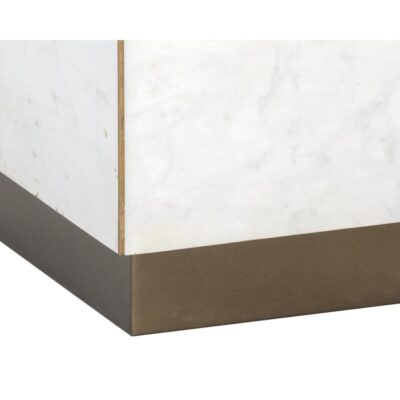 Daines End Table - White Marble 13 Daines End Table - White Marble 107023 107023 DAINES END TABLE WHITE MARBLE 7