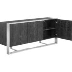 Dalton Sideboard - Stainless Steel - Grey 107055 107055 DALTON SIDEBOARD STAINLESS STEEL GREY 2