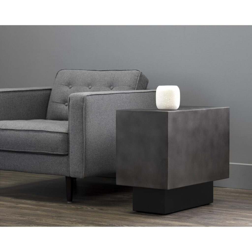 Blakely End Table - Gunmetal - Image 4
