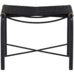 Riz Stool - Black Leather 107086 107086 RIZ STOOL BLACK LEATHER 1