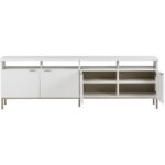 Ambrose Modular Media Console And Cabinet - Champagne Gold - Cream 107172 107172 AMBROSE MODULAR MEDIA CONSOLE AND CABINET CHAMPAGNE GOLD CREAM 2