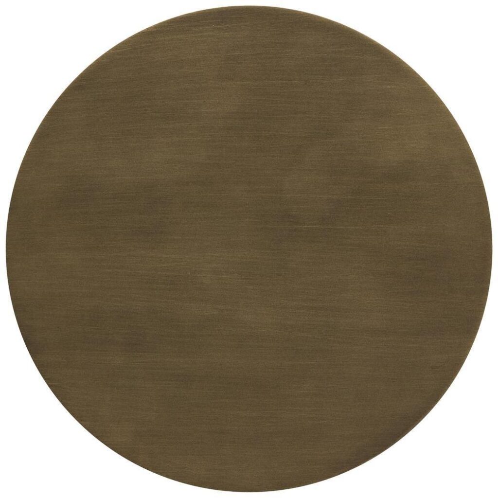 Diaz End Table - Marble Look - Antique Brass - Image 3