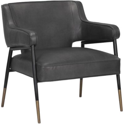 Accent Chairs Burlington - Modern Living 107316 DEROME LOUNGE CHAIR BRAVO PORTABELLA