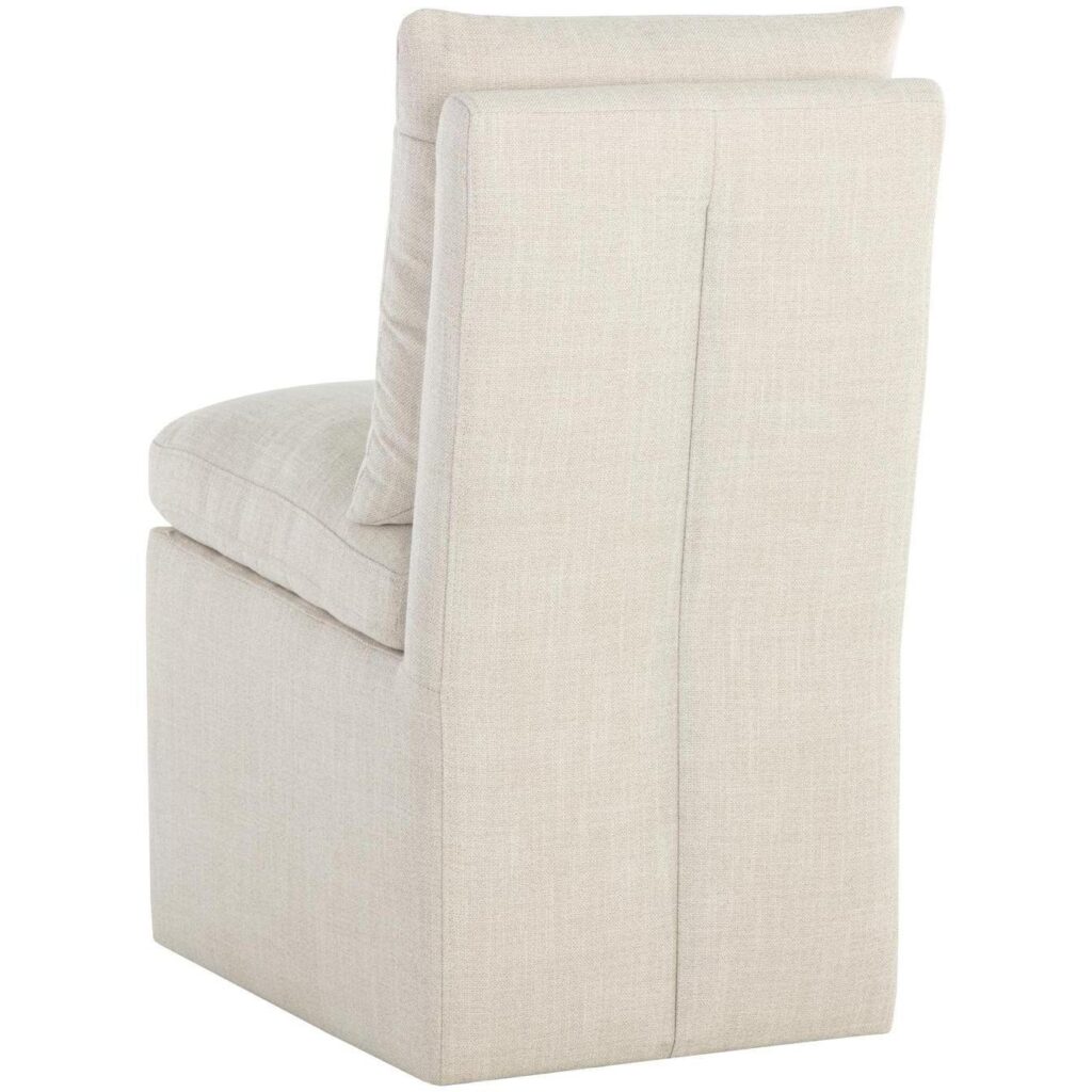 Glenrose Wheeled Dining Chair - Effie Linen - Image 3