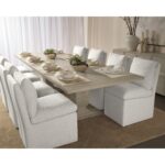 Glenrose Wheeled Dining Chair - Effie Linen 107449 107449 GLENROSE WHEELED DINING CHAIR EFFIE LINEN 5