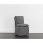 Glenrose Wheeled Dining Chair - Effie Smoke 107450 107450 GLENROSE WHEELED DINING CHAIR EFFIE SMOKE 5