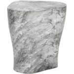 Dali End Table - Large - Marble Look - Grey 107468 107468 DALI END TABLE LARGE MARBLE LOOK GREY 1
