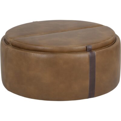 Borelli Wheeled Storage Ottoman - Tobacco Tan / Autumn Chestnut 11 Borelli Wheeled Storage Ottoman - Tobacco Tan / Autumn Chestnut 107522V 107522V 4