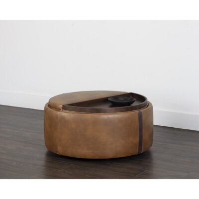Borelli Wheeled Storage Ottoman - Tobacco Tan / Autumn Chestnut 13 Borelli Wheeled Storage Ottoman - Tobacco Tan / Autumn Chestnut 107522V 107522V 6
