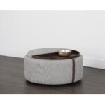 Borelli Wheeled Storage Ottoman - Belfast Heather Grey / Autumn Chestnut 107523 107523 BORELLI WHEELED STORAGE OTTOMAN BELFAST HEATHER GREY AUTUMN CHESTNUT 5