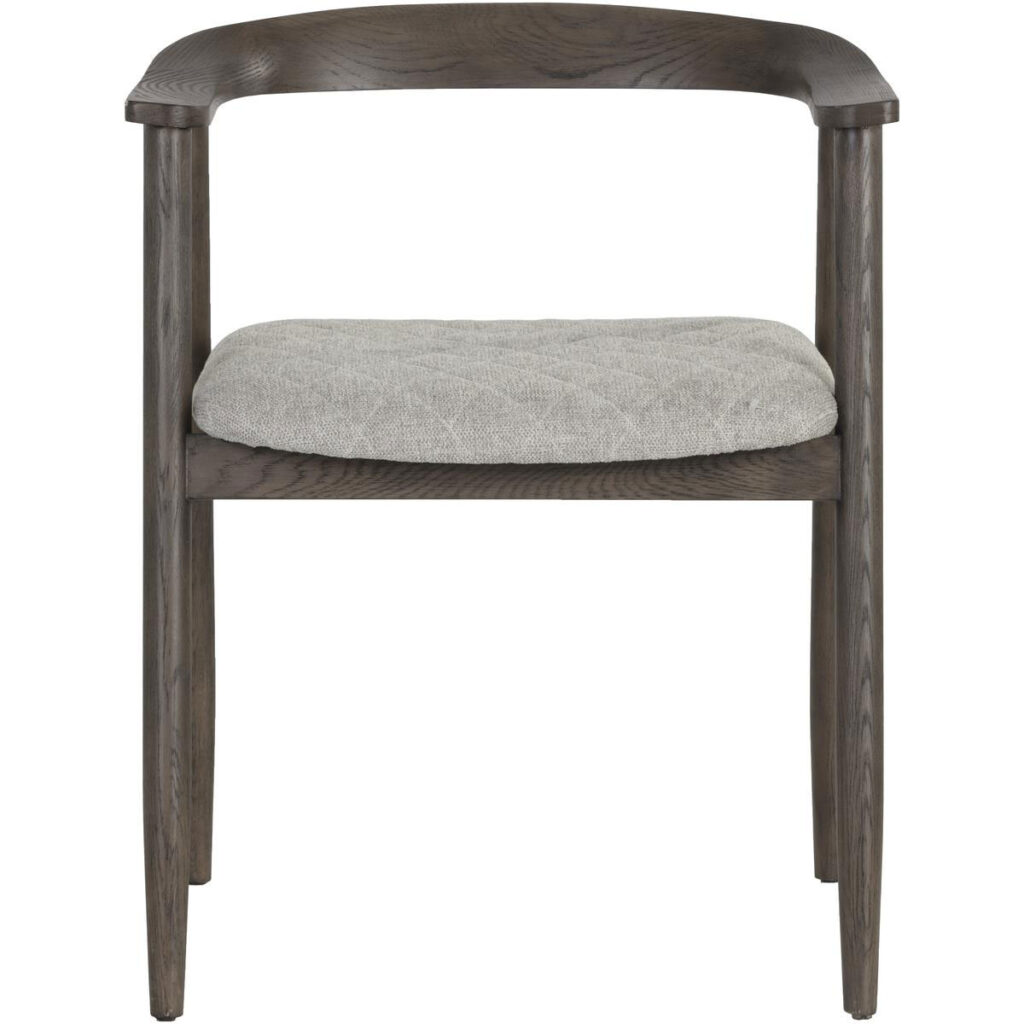Jeremy Dining Armchair - Dark Brown - Belfast Heather Grey - Image 2