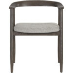 Jeremy Dining Armchair - Dark Brown - Belfast Heather Grey 107577 107577 JEREMY DINING ARMCHAIR DARK BROWN BELFAST HEATHER GREY 1