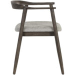 Jeremy Dining Armchair - Dark Brown - Belfast Heather Grey 107577 107577 JEREMY DINING ARMCHAIR DARK BROWN BELFAST HEATHER GREY 2