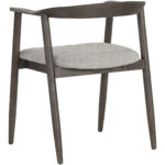 Jeremy Dining Armchair - Dark Brown - Belfast Heather Grey 107577 107577 JEREMY DINING ARMCHAIR DARK BROWN BELFAST HEATHER GREY 3