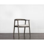 Jeremy Dining Armchair - Dark Brown - Belfast Heather Grey 107577 107577 JEREMY DINING ARMCHAIR DARK BROWN BELFAST HEATHER GREY 5