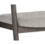 Jeremy Dining Armchair - Dark Brown - Belfast Heather Grey 107577 107577 JEREMY DINING ARMCHAIR DARK BROWN BELFAST HEATHER GREY 6