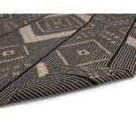 Asana Hand-Woven Rug - Black / Tan - 5' X 8' 107610 107610 ASANA HAND WOVEN RUG CHARCOAL BEIGE 5 X 8 7