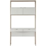 Ambrose Modular Wall Desk - Champagne Gold - Cream 107643 107643 AMBROSE MODULAR WALL DESK CHAMPAGNE GOLD CREAM 1