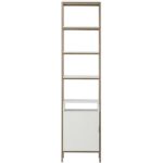 Ambrose Modular Bookcase - Small - Champagne Gold - Cream 107645 107645 AMBROSE MODULAR BOOKCASE SMALL CHAMPAGNE GOLD CREAM 1