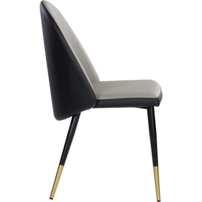 Kline Dining Chair - Dillon Stratus / Dillon Black 107646 107646 KLINE DINING CHAIR DILLON STRATUS DILLON BLACK 22