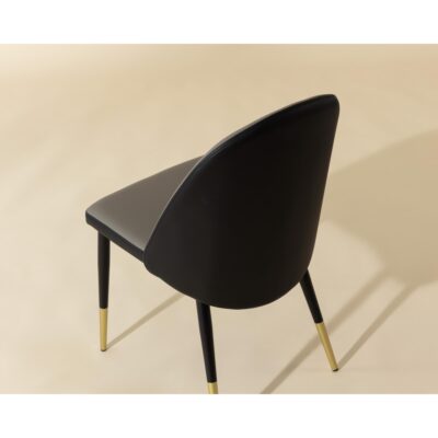 Kline Dining Chair - Dillon Stratus / Dillon Black 107646 107646 KLINE DINING CHAIR DILLON STRATUS DILLON BLACK 6