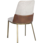 Marie Dining Chair - Belfast Oatmeal / Bravo Cognac 107647 107647 MARIE DINING CHAIR BELFAST OATMEAL BRAVO COGNAC 3