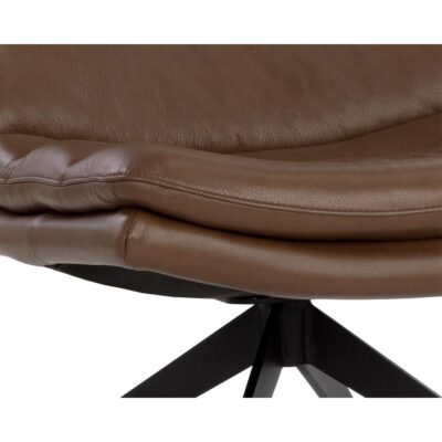 Keller Swivel Lounge Chair - Missouri Mahogany Leather 14 Keller Swivel Lounge Chair - Missouri Mahogany Leather 107702 107702 KELLER SWIVEL LOUNGE CHAIR MISSOURI MAHOGANY LEATHER 6