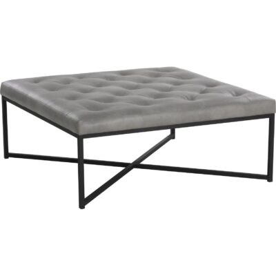 Endall Ottoman - Black - Bravo Metal