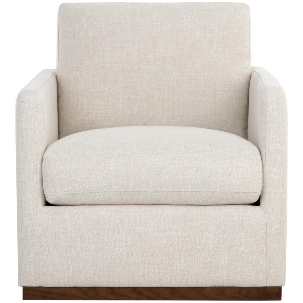 Portman Swivel Lounge Chair - Effie Linen - Image 2