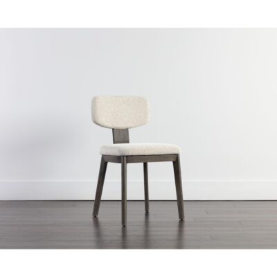 Rickett Dining Chair - Dark Brown - Dove Cream 107881 107881 RICKETT DINING CHAIR DARK BROWN DOVE CREAM 5