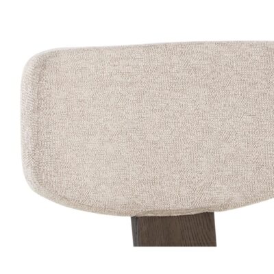 Rickett Dining Chair - Dark Brown - Dove Cream 107881 107881 RICKETT DINING CHAIR DARK BROWN DOVE CREAM 7