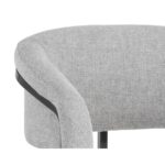 Marris Dining Armchair - Gunmetal - Belfast Heather Grey 107885 107885 MARRIS DINING ARMCHAIR GUNMETAL BELFAST HEATHER GREY 7