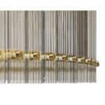 Kore Chandelier - Large - Brass - Clear 107929 107929 KORE CHANDELIER LARGE BRASS CLEAR 9