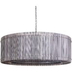 Kore Chandelier - Large - Nickel - Smoke Grey 107930 107930 KORE CHANDELIER LARGE NICKEL SMOKE GREY 1