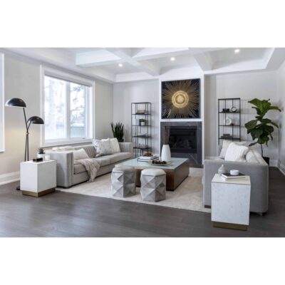 Faven Floor Lamp - Black 18 Faven Floor Lamp - Black 107941 107941 FAVEN FLOOR LAMP BRASS WHITE 12