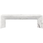 Nomad Bench - Marble Look - White 108021 108021 NOMAD BENCH MARBLE LOOK WHITE 2