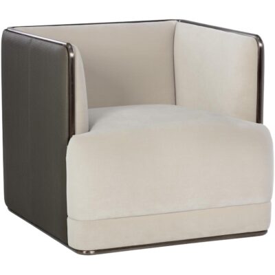 Accent Chairs Burlington - Modern Living 108049 SIERRA ARMCHAIR MEG TAUPE PORCINI TAUPE