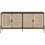 Avida Sideboard - Large - Gold - Black/Natural 108075 108075 LARGE SIDEBOARD 1