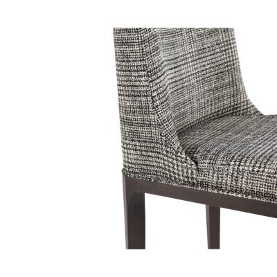 Elisa Dining Chair - Grey Oak - Naya Check Black 18 Elisa Dining Chair - Grey Oak - Naya Check Black 108128 108128 ELISA DINING CHAIR GREY OAK NAYA CHECK BLACK 9