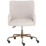 Franklin Office Chair - Beige Linen 108155 108155 FRANKLIN OFFICE CHAIR BEIGE LINEN 1