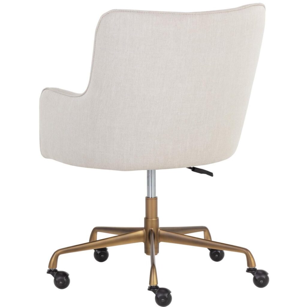 Franklin Office Chair - Beige Linen - Image 4