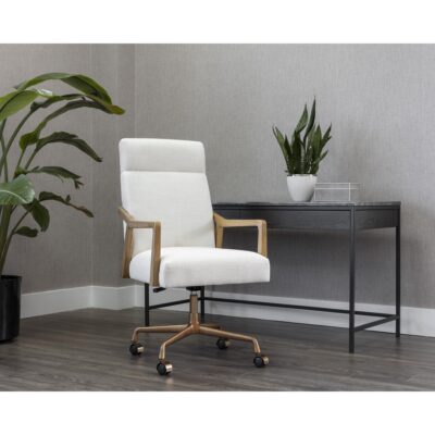 Collin Office Chair - Natural - Heather Ivory Tweed 108205 108205 5