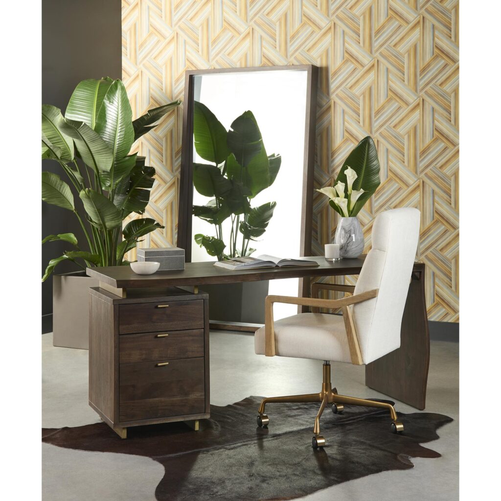 Collin Office Chair - Natural - Heather Ivory Tweed - Image 9
