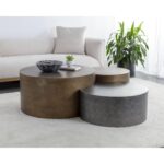 Neo Coffee Tables (Set Of 3) - Antique Brass 108210 108210 NEO COFFEE TABLES SET OF 3 ANTIQUE BRASS 5
