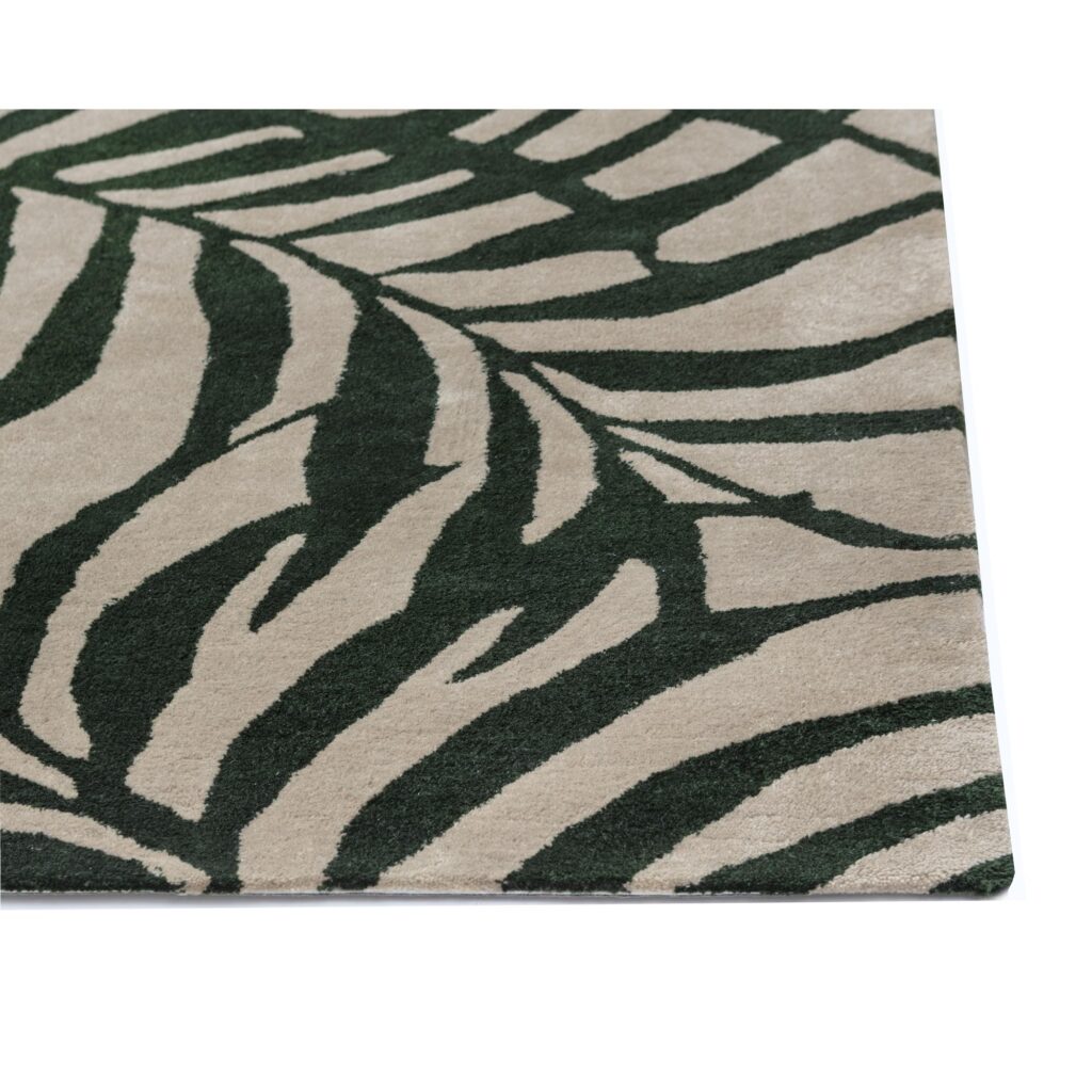 Palma Hand-Woven Rug - Green / Beige - 8' X 10' - Image 3