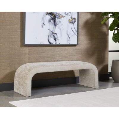 Nahara Bench - Bergen Taupe 8 Nahara Bench - Bergen Taupe 108427 108427 NAHARA BENCH BERGEN TAUPE 5