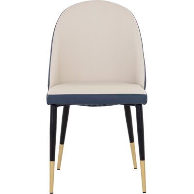 Kline Dining Chair - Dillon Cream / Dillon Thunder 108545 108545 KLINE DINING CHAIR DILLON CREAM DILLON THUNDER 1