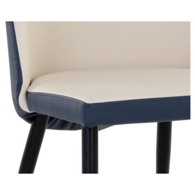 Kline Dining Chair - Dillon Cream / Dillon Thunder 108545 108545 KLINE DINING CHAIR DILLON CREAM DILLON THUNDER 6