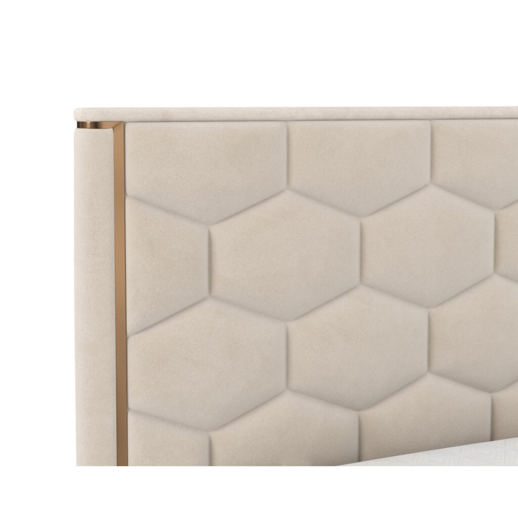 Alisha Bed - King - Meg Taupe - Image 2