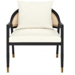 Kirsten Lounge Chair - Linoso Ivory 108715 108715 KIRSTEN LOUNGE CHAIR LINOSO IVORY 1